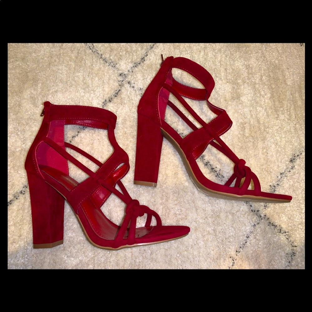 Lola shoetique red heels